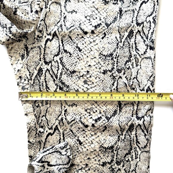 Reformation Women’s Samson 100% Silk Snakeskin Print High Waist Pants - Picture 9 of 12